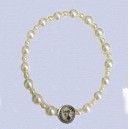 REF.9402FL Pulsera elástica perlas