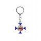 REF.5098 Llavero cruz esmaltado