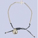 REF.9812CR Pulsera cordón acero cruz