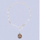 REF.9903 Pulsera plata ley tubo diamantado