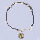 REF.9908 Pulsera plata ley cordón