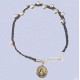REF.9908 Pulsera plata ley cordón