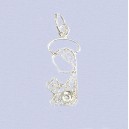 REF.9915 Colgante plata ley virgen