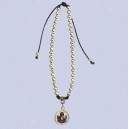 REF.9823 Pulsera cordón bolas