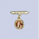 REF.9033 Broche colgante redondo