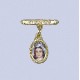REF.9032 Broche colgante oval