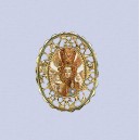 REF.9045 Broche ovalado calado