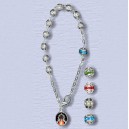 REF.9532 Pulsera filigrana banda color