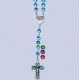 REF.8223 Rosario vidrio cruz esmaltada