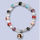 REF.9522 Pulsera elástica vidrio y cristal