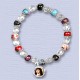 REF.9522 Pulsera elástica vidrio y cristal