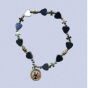 REF.9548CD Pulsera elástica ematite corazones