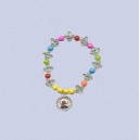 REF.9597 Pulsera cruz multicolor