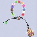 REF.9455 Pulsera fimo flores 