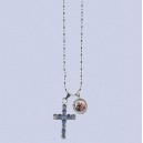 REF.9365 Cruz plata con cadena
