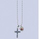 REF.9365 Cruz plata con cadena
