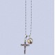 REF.9365 Cruz plata con cadena