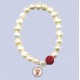 REF.9454BO Pulsera elástica perlas bola