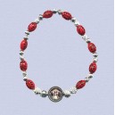 REF.9462 Pulsera elástica mariquitas