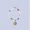 REF.9463 Pulsera elástica bolas
