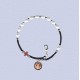 REF.9464 Pulsera caucho/perla