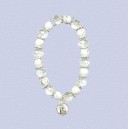 REF.9428 Pulsera cristal satin blanco