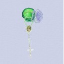 REF.8265 Decena vidrio estuche rosa