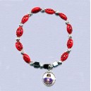 REF.9462N Pulsera elástica mariquitas niña