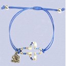 REF.9811 Pulsera cordón con cruz